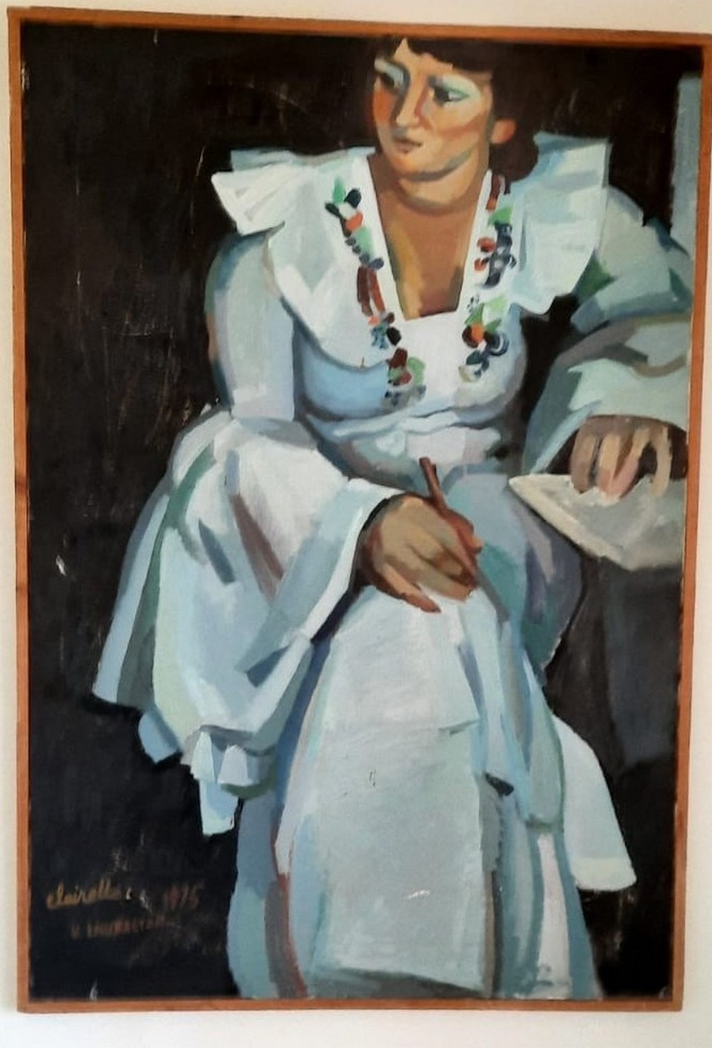 Portrait de Claire à la robe blanche