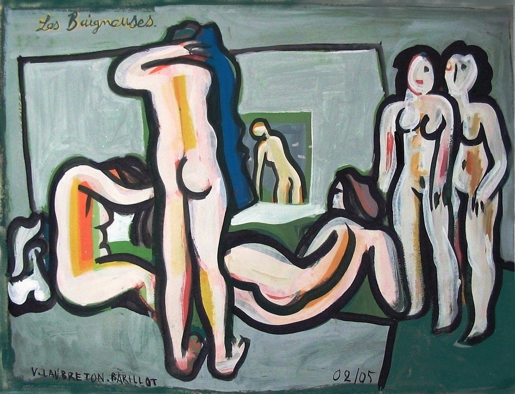 Baigneuses, gris
