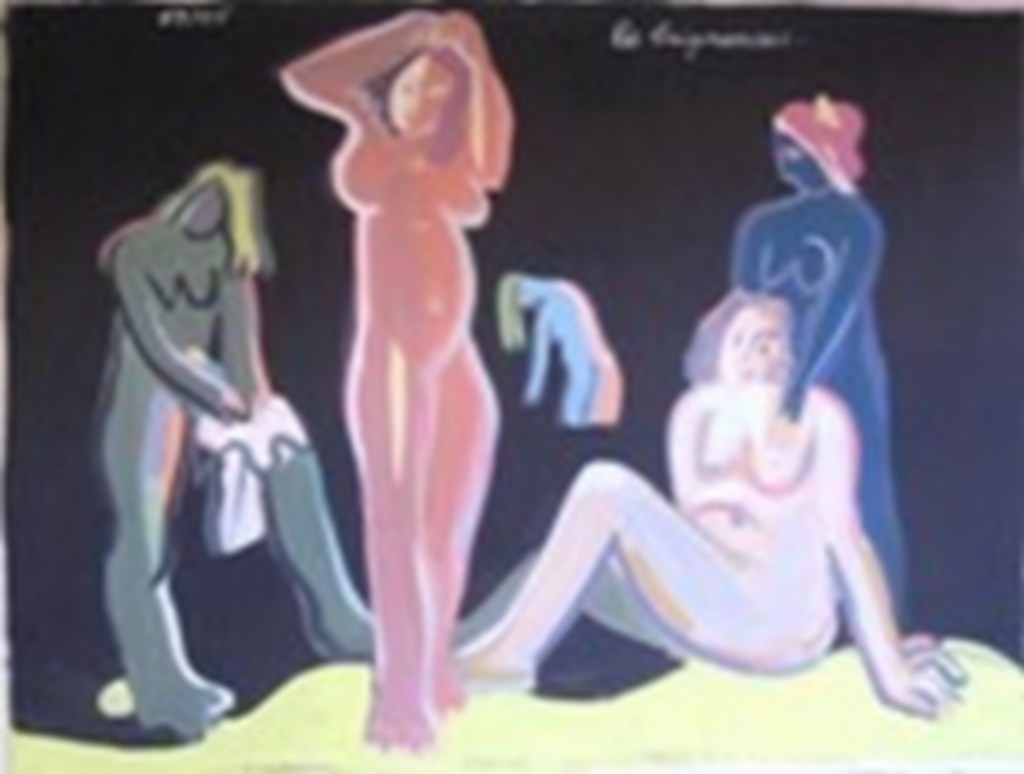 Baigneuses, noir
