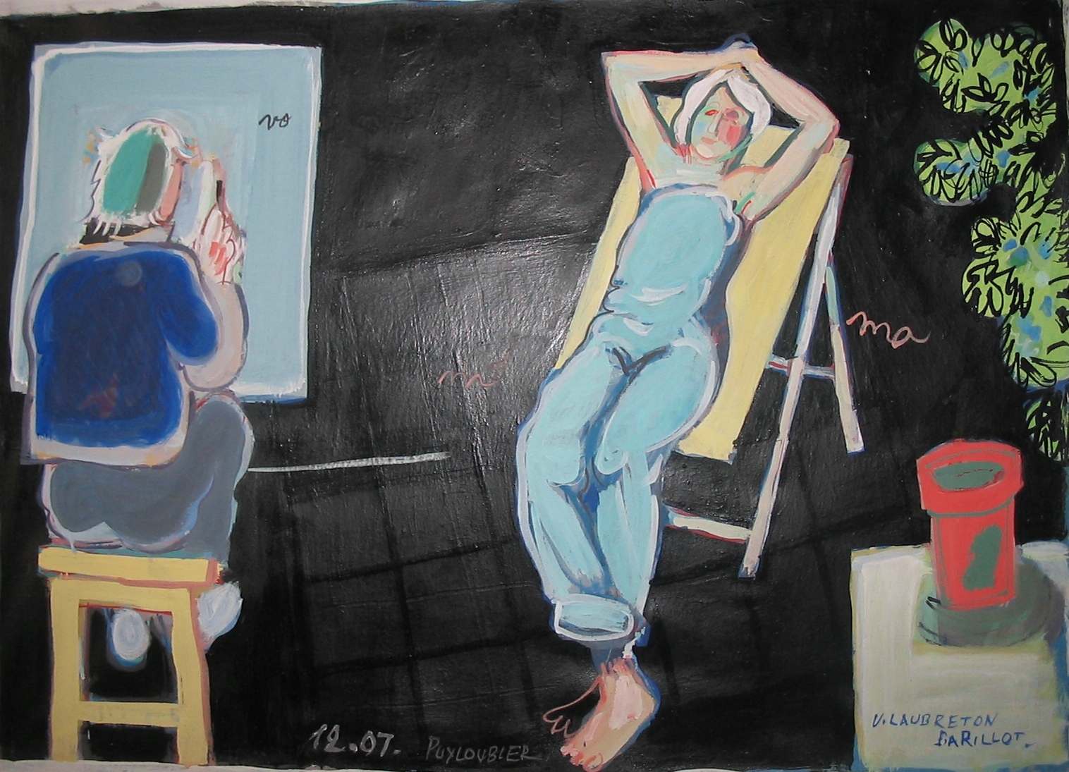 Sur la terrasse