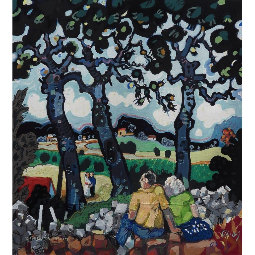 Paysage aux amoureux