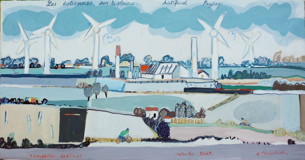 Les éoliennes sur la plaine