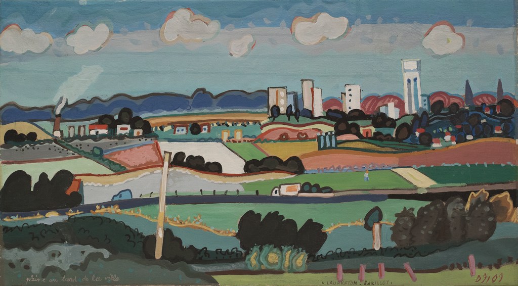 Plaine au bord de la ville