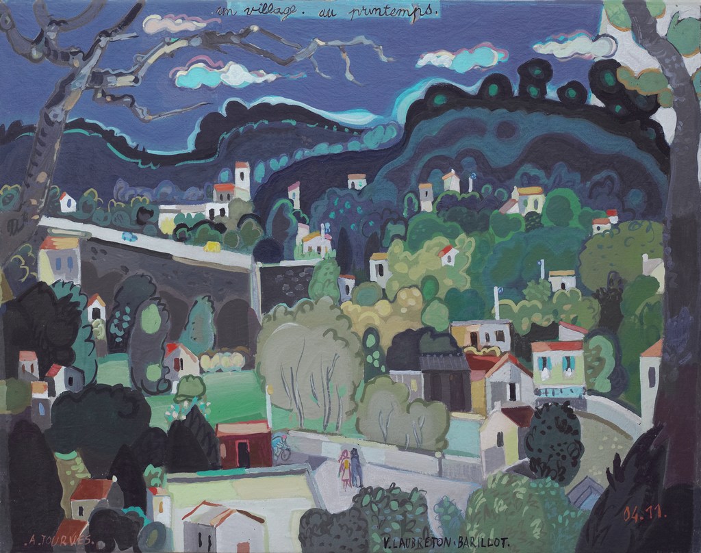 Un village au printemps