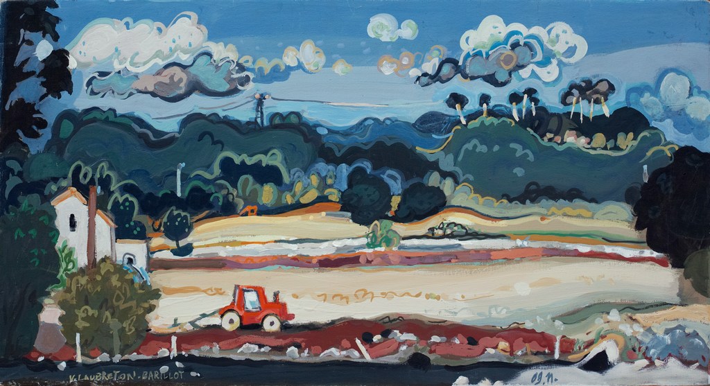 Le tracteur rouge