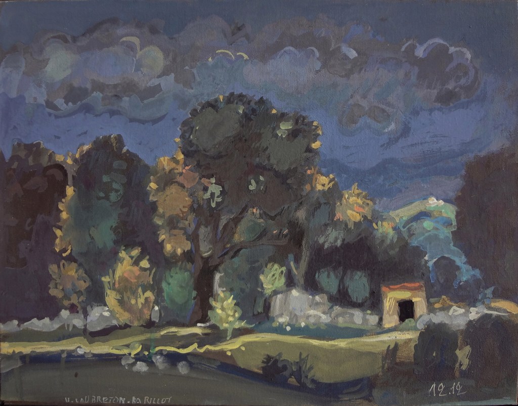 Paysage au cabanon