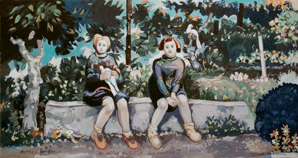 Les petites filles et les oiseaux