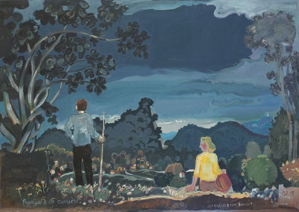 paysage à la carrière