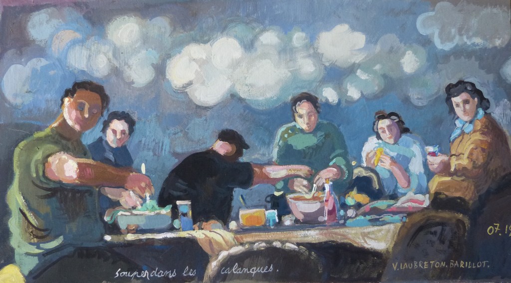 souper dans les calanques