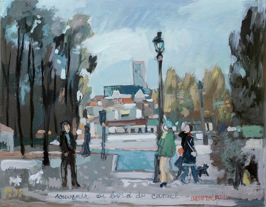 Souvenir au bord du canal