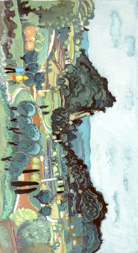 Paysage à la carrière