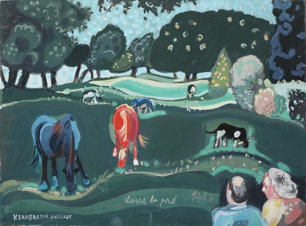 Dans le pré