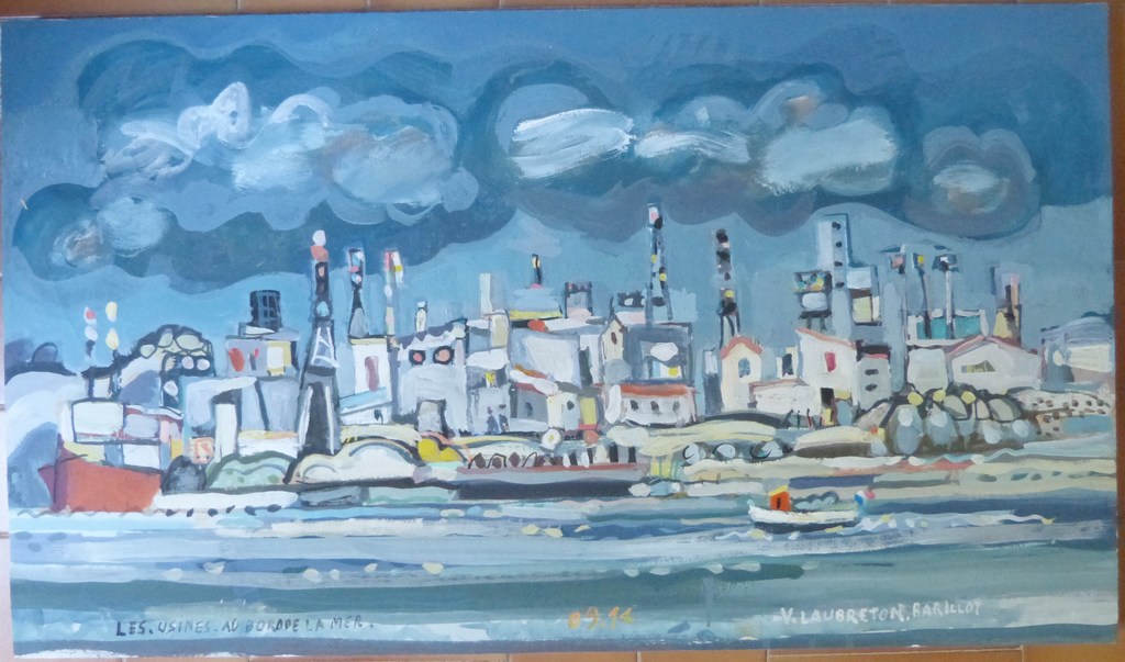 Les usines au bord de la mer