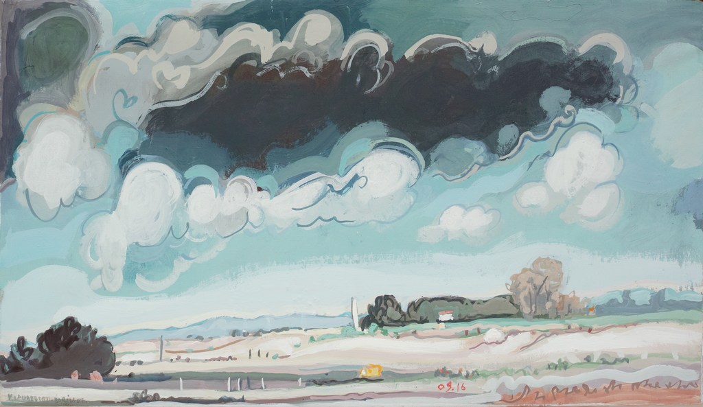Petit paysage au camion jaune