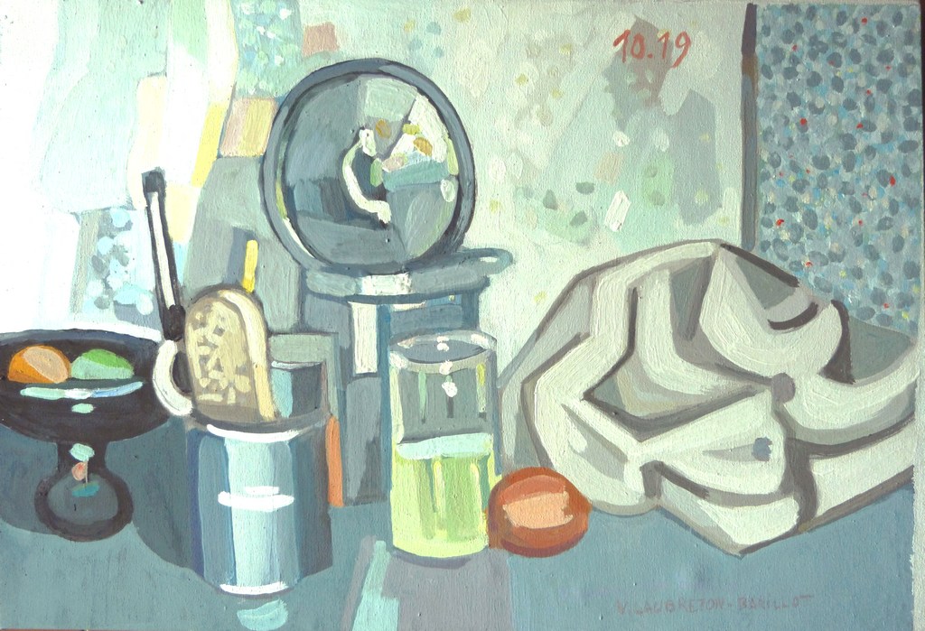Objets (avec une brosse et un couvercle)