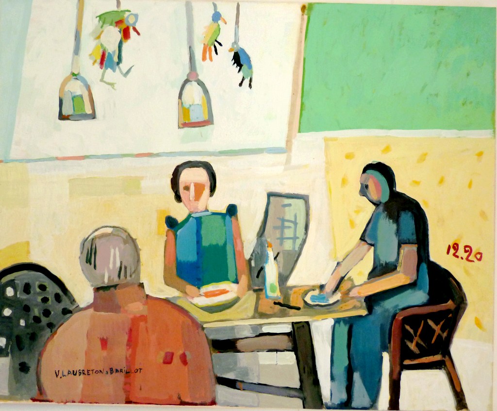 la terrasse aux lanternes et oiseaux